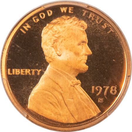 Lincoln Cents (Memorial) 1978-S PROOF LINCOLN CENT PCGS PR-70 RD DCAM-RARE PERFECTION & VERY LOW-POP!