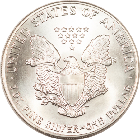 American Silver Eagles 1986 $1 AMERICAN SILVER EAGLE, 1 OZ .999 – UNCIRCULATED!