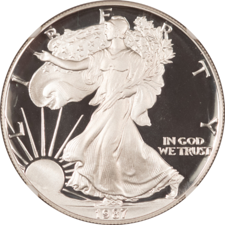 American Silver Eagles 1987-S $1 SILVER EAGLE, NGC PF-69 ULTRA CAMEO, RONALD REAGAN LIBERTY COIN ACT!