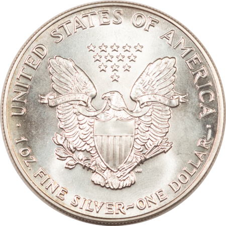 American Silver Eagles 1990 $1 AMERICAN SILVER EAGLE, 1 OZ .999 – GEM UNCIRCULATED!