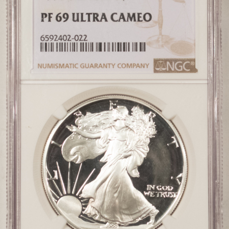 American Silver Eagles 1990-S $1 SILVER EAGLE, NGC PF 69 ULTRA CAMEO!