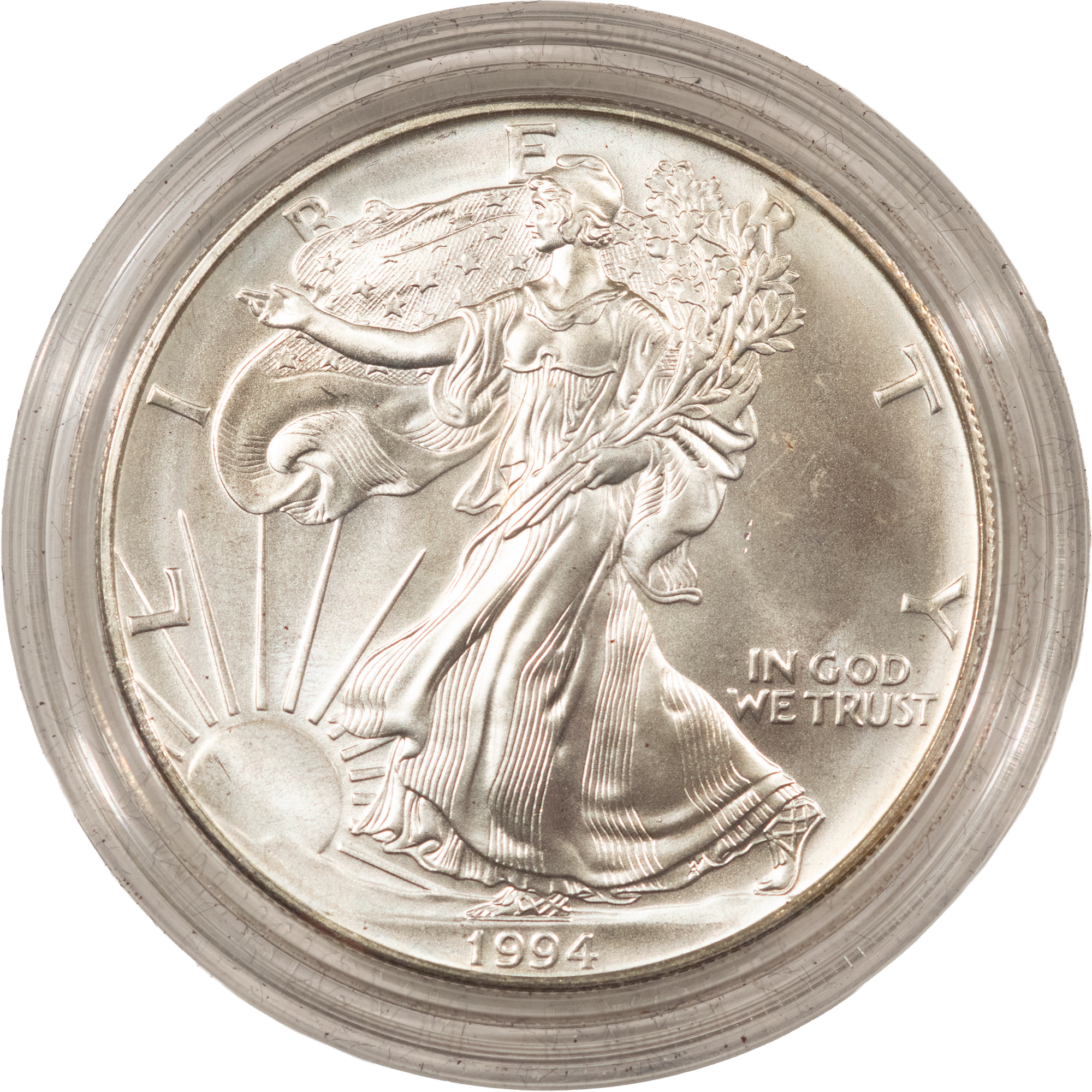 American Silver Eagles 1994 $1 1 OZ AMERICAN SILVER EAGLE .999 SILVER GEM BRILLIANT UNC IN US MINT BOX! American Silver Eagles 1994 $1 1 OZ AMERICAN SILVER EAGLE .999 SILVER GEM BRILLIANT UNC IN US MINT BOX!