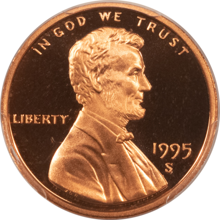 Lincoln Cents (Memorial) 1995-S PROOF LINCOLN CENT – PCGS PR-70 RD DCAM