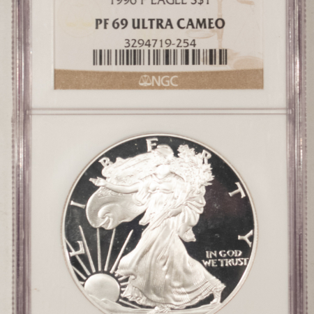 American Silver Eagles 1996-P $1 SILVER EAGLE, NGC PR-69 ULTRA CAMEO!