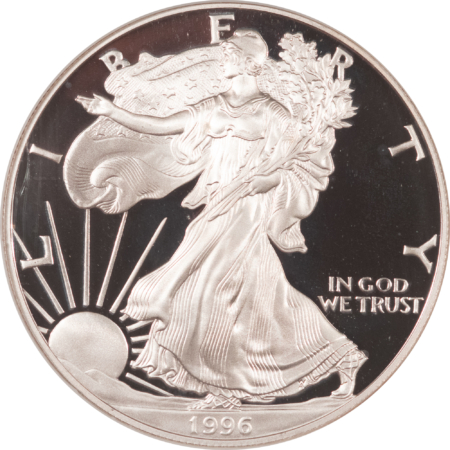 American Silver Eagles 1996-P $1 SILVER EAGLE, NGC PR-69 ULTRA CAMEO!