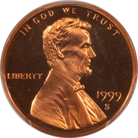 Lincoln Cents (Memorial) 1999-S PROOF LINCOLN CENT – PCGS PR-70 RD DCAM
