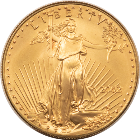 American Gold Eagles, Buffaloes, & Liberty Series 2002 1 OZ $50 AMERICAN GOLD EAGLE, GEM BRILLIANT UNCIRCULATED