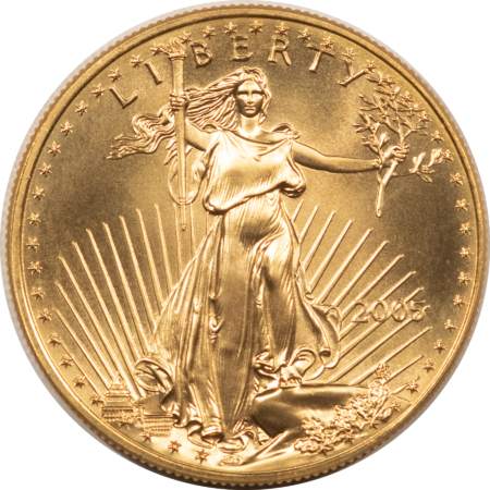 American Gold Eagles, Buffaloes, & Liberty Series 2005 1 OZ $50 AMERICAN GOLD EAGLE, GEM BRILLIANT UNCIRCULATED
