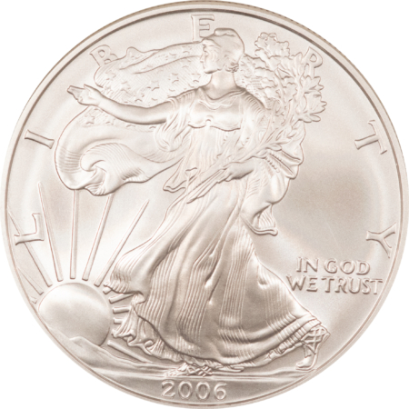 American Silver Eagles 2006-W $1 AMERICAN SILVER EAGLE, 1 OZ .999 – NGC MS-69
