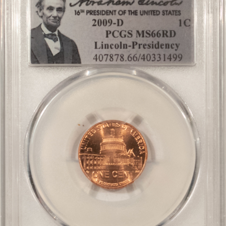 New Store Items 2009-D LINCOLN CENT, PRESIDENCY – PCGS MS-66 RD