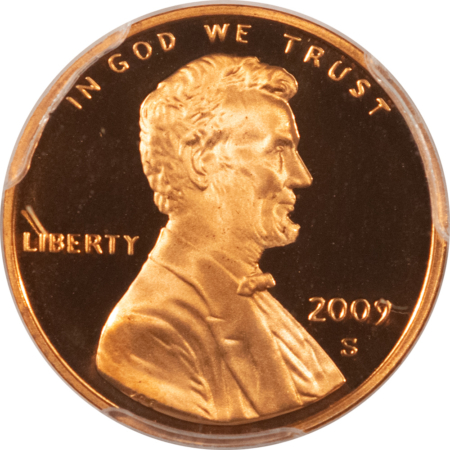 Lincoln Cents (Memorial) 2009-S PROOF LINCOLN CENT, PRESIDENCY – PCGS PR-70 RD DCAM