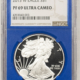 American Silver Eagles 2014-W $1 PROOF AMERICAN SILVER EAGLE, 1 OZ – PCGS PR-70 DCAM, FIRST STRIKE!