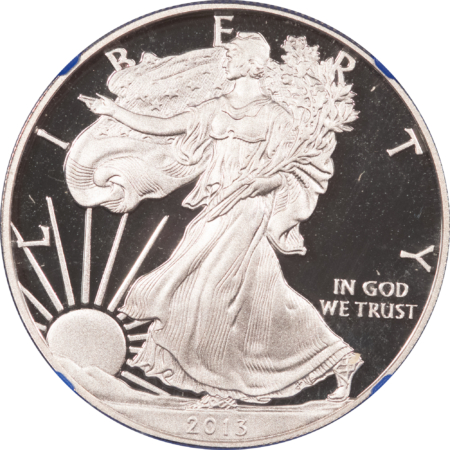 American Silver Eagles 2013-W $1 PROOF AMERICAN SILVER EAGLE, 1 OZ – NGC PF-69 ULTRA CAMEO