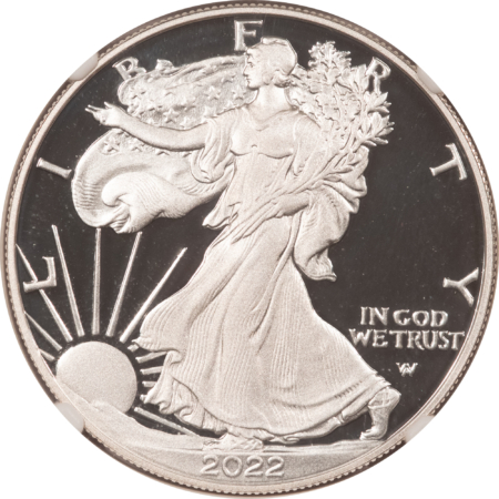 American Silver Eagles 2022-S 1OZ PROOF AMERICAN SILVER EAGLE NGC PF70 UCAM 1ST RELEASE GAUDIOSO SIGNED
