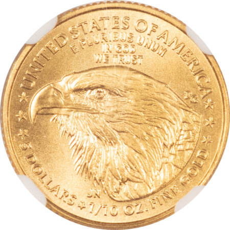Bullion 2023 $5 AMERICAN GOLD EAGLE, 1/10 OZ – NGC MS-69