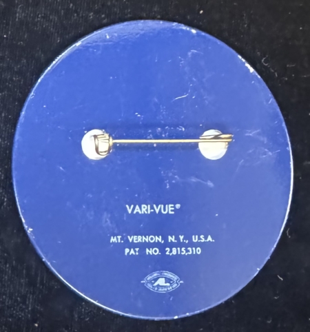 New Store Items 1960 2 1/2″ JOHN F KENNEDY-THE MAN FOR THE 60’s FLASHER CAMPAIGN BUTTON-EXC!