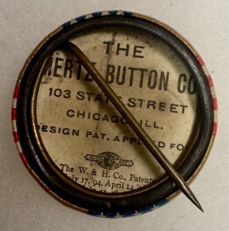 New Store Items SCARCE 1900 WILLIAM McKINLEY CAMPAIGN BUTTON PAIR-1 1/4″, COLORFUL & GRAPHIC-EXC