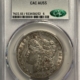 CAC Approved Coins 1894 MORGAN DOLLAR, CACGS AU-58, SLIDER UNC, SEMI-KEY DATE & 2ND LOWEST MINTAGE!