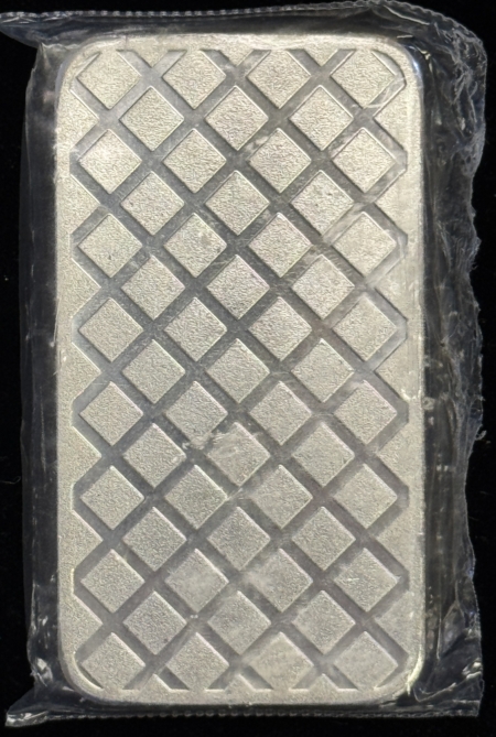 Bullion 5 OZ .999+ FINE SILVER BAR, MORGAN DOLLAR HEAD DESIGN, NEW, SEALED IN PLASTIC