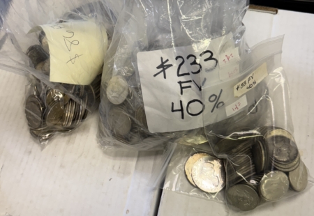 Bullion WHOLESALE LOT OF $354 FACE VALUE 40% U.S. SILVER COINS APPROX $5400 SILVER VALUE