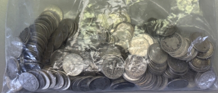 Bullion $27.20 FACE VALUE 90% SILVER U.S. 10C DIMES AVERAGE CIRC PRICED AT BULLION VALUE