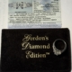 Jewelry 14KT WHITE GOLD, DIAMOND & SAPPHIRE ENGAGEMENT BAND, 4.3GRAMS .73CT CENTER STONE