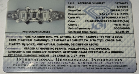 Jewelry 6.2 DWT PLATINUM/GOLD ENGAGEMENT/WEDDING RING .34CT CENTER DIAMOND + 19 DIAMONDS