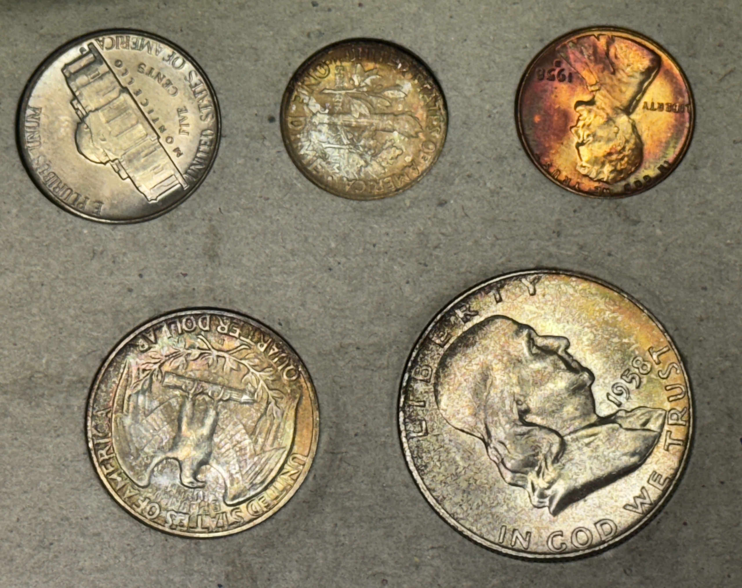 New Store Items 1958 ORIGINAL 20 COIN U.S. DOUBLE MINT SET GEM UNCIRCULATED W/ ALL OGP, GORGEOUS New Store Items 1958 ORIGINAL 20 COIN U.S. DOUBLE MINT SET GEM UNCIRCULATED W/ ALL OGP, GORGEOUS