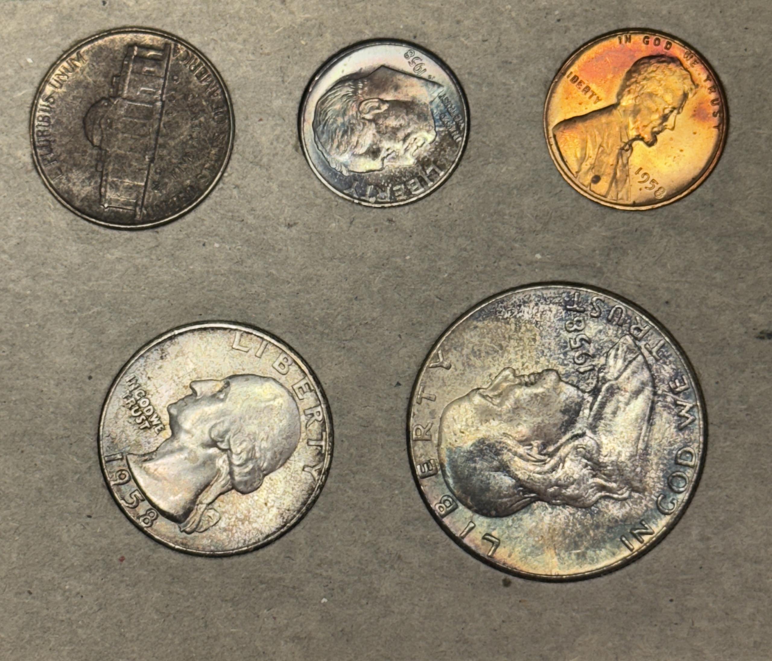 New Store Items 1958 ORIGINAL 20 COIN U.S. DOUBLE MINT SET GEM UNCIRCULATED W/ ALL OGP, GORGEOUS New Store Items 1958 ORIGINAL 20 COIN U.S. DOUBLE MINT SET GEM UNCIRCULATED W/ ALL OGP, GORGEOUS