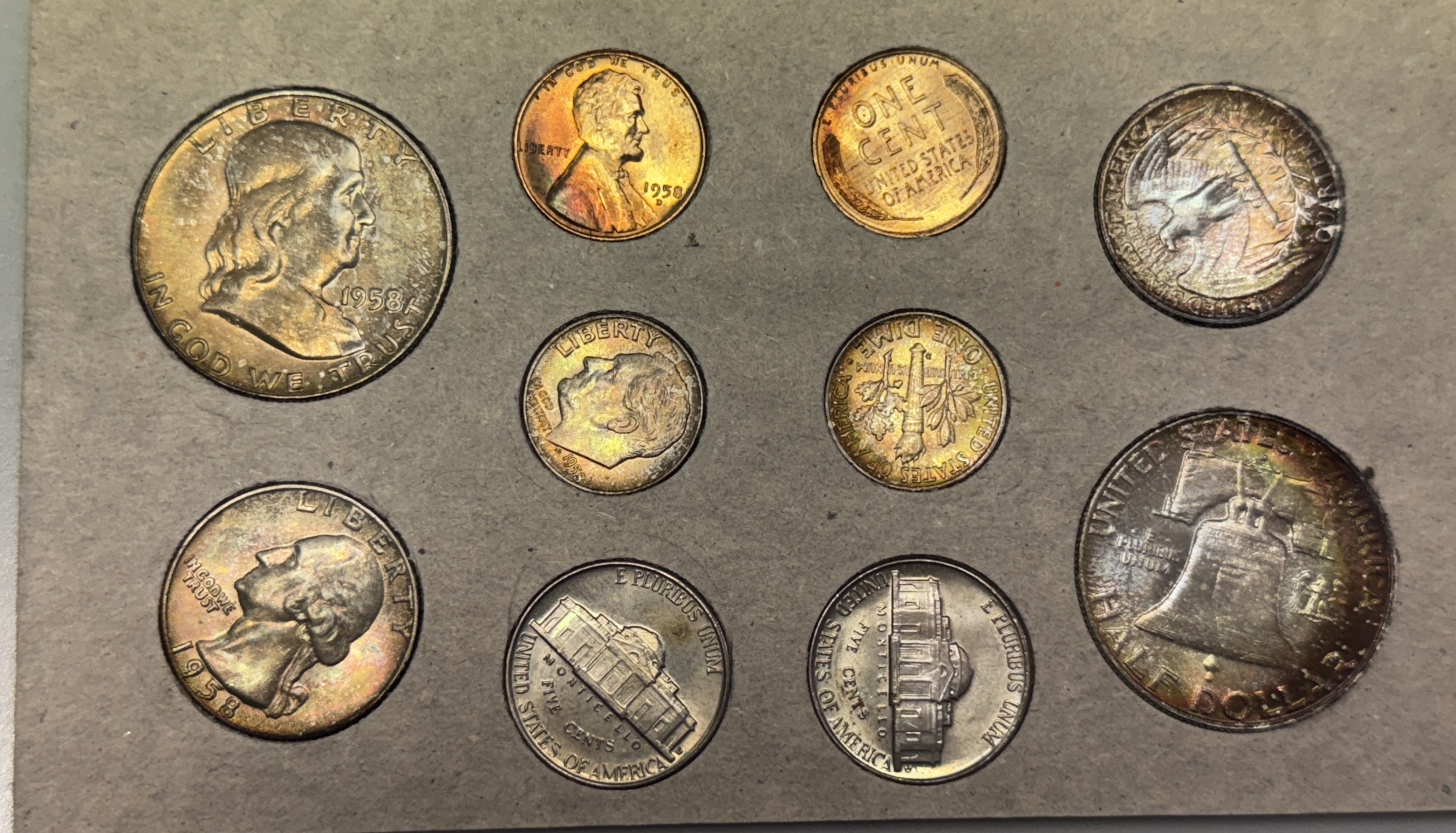 New Store Items 1958 ORIGINAL 20 COIN U.S. DOUBLE MINT SET GEM UNCIRCULATED W/ ALL OGP, GORGEOUS New Store Items 1958 ORIGINAL 20 COIN U.S. DOUBLE MINT SET GEM UNCIRCULATED W/ ALL OGP, GORGEOUS