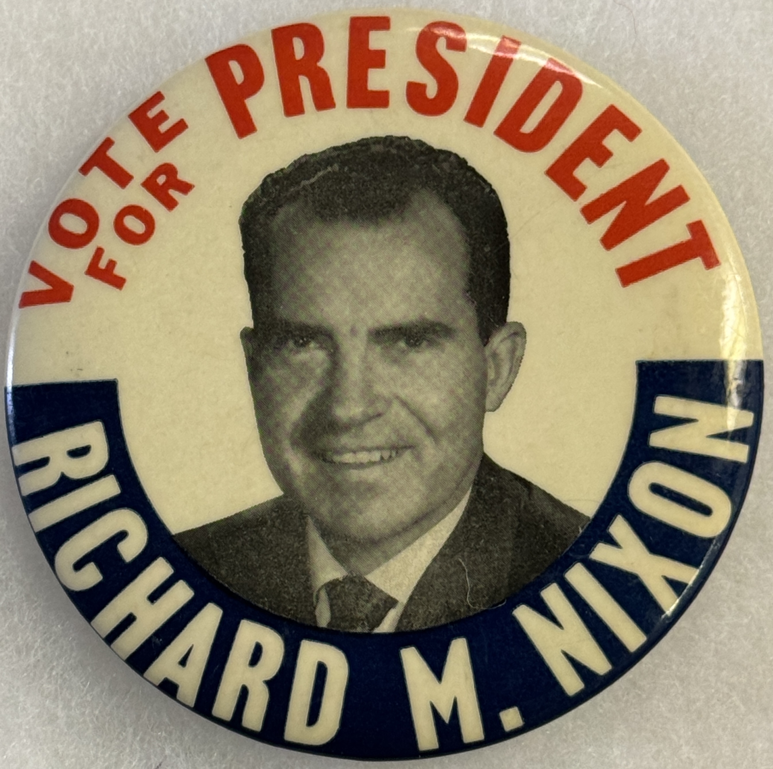 New Store Items 1960 3 1/2″ VOTE FOR PRESIDENT RICHARD M. NIXON GRAPHIC PICTORIAL BUTTON NR-MINT New Store Items 1960 3 1/2″ VOTE FOR PRESIDENT RICHARD M. NIXON GRAPHIC PICTORIAL BUTTON NR-MINT