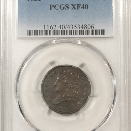Classic Head Half Cents 1833 CLASSIC HEAD HALF CENT – PCGS XF-40