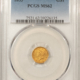 $1 1862 TYPE 3 $1 GOLD DOLLAR – PCGS MS-62 LUSTROUS PRETTY CIVIL WAR DATE