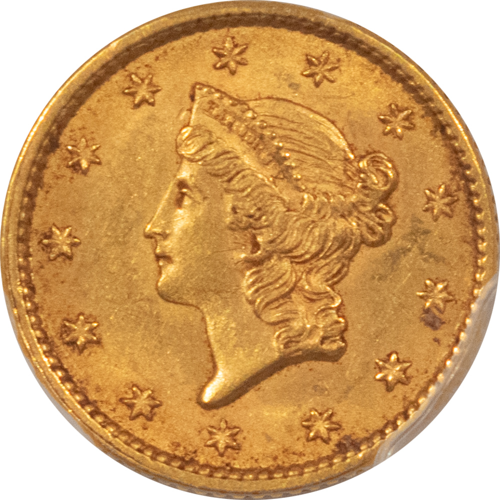 $1 1853 TYPE 1 $1 GOLD DOLLAR – PCGS MS-62 SUPER ORIGINAL $1 1853 TYPE 1 $1 GOLD DOLLAR – PCGS MS-62 SUPER ORIGINAL