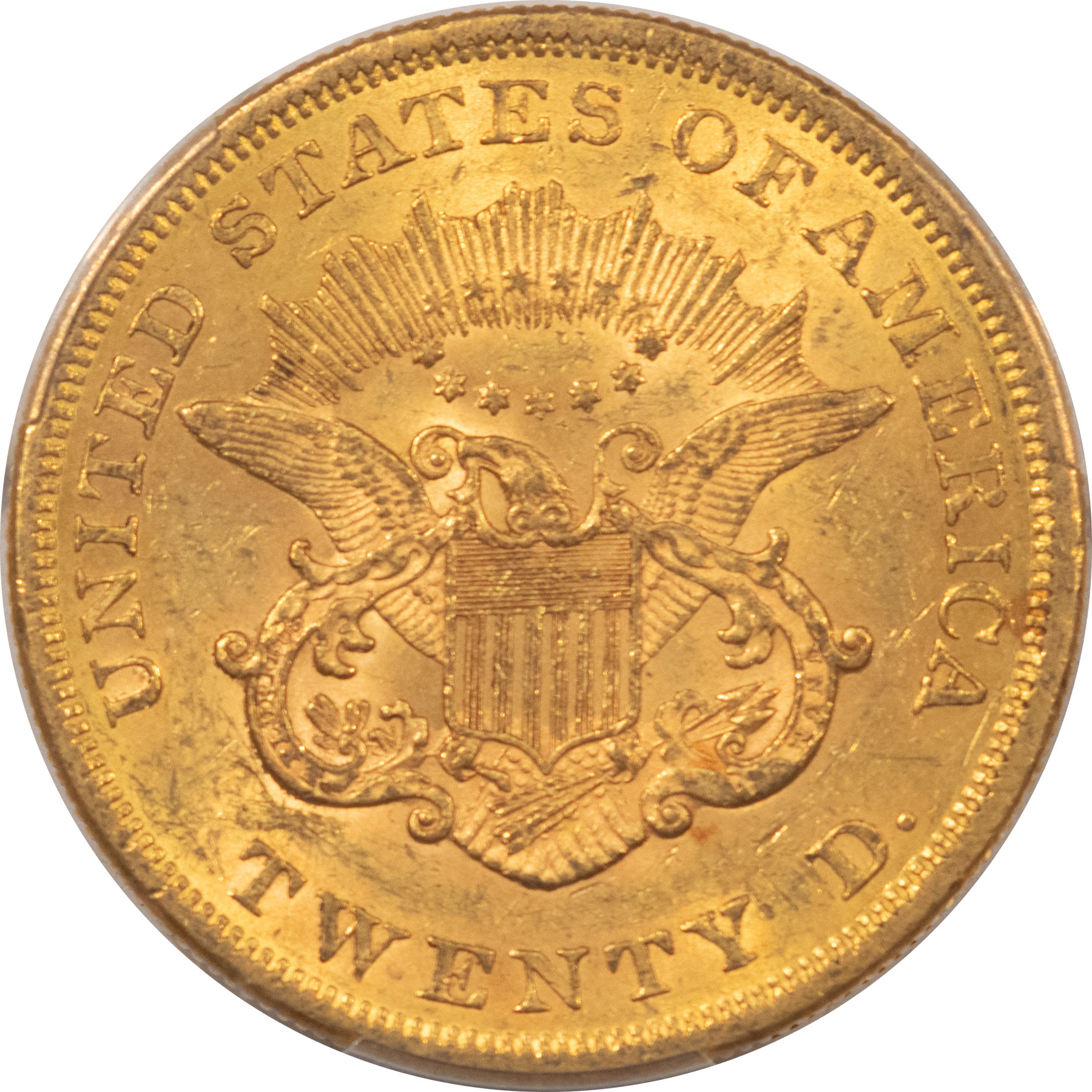 $20 1860 TYPE 1 $20 LIBERTY GOLD DOUBLE EAGLE – PCGS MS-61, CAC APPROVED! $20 1860 TYPE 1 $20 LIBERTY GOLD DOUBLE EAGLE – PCGS MS-61, CAC APPROVED!