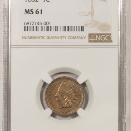 Indian 1862 INDIAN CENT – NGC MS-61