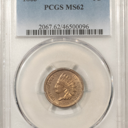 Indian 1863 INDIAN CENT – PCGS MS-62