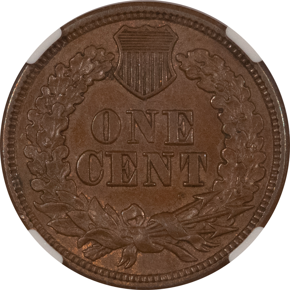 Indian 1864 INDIAN CENT, BRONZE – NGC AU-58 BN Indian 1864 INDIAN CENT, BRONZE – NGC AU-58 BN