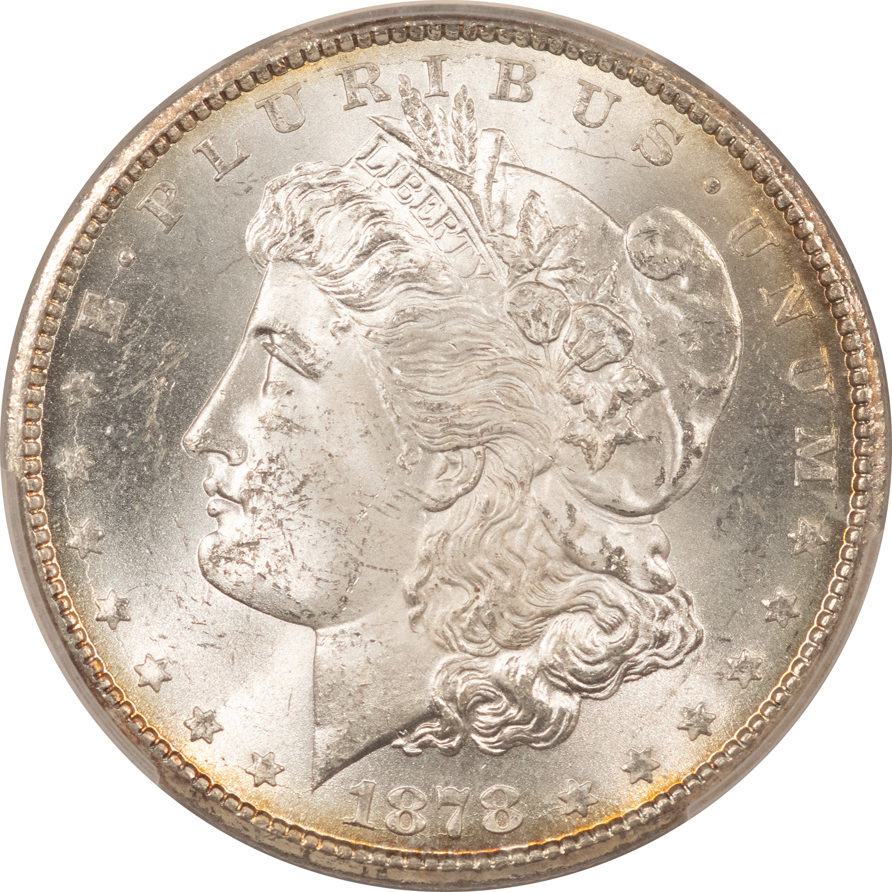 Dollars 1878-CC $1 MORGAN DOLLAR – PCGS MS-62, LOOKS 63! LUSTROUS! CARSON CITY! Dollars 1878-CC $1 MORGAN DOLLAR – PCGS MS-62, LOOKS 63! LUSTROUS! CARSON CITY!