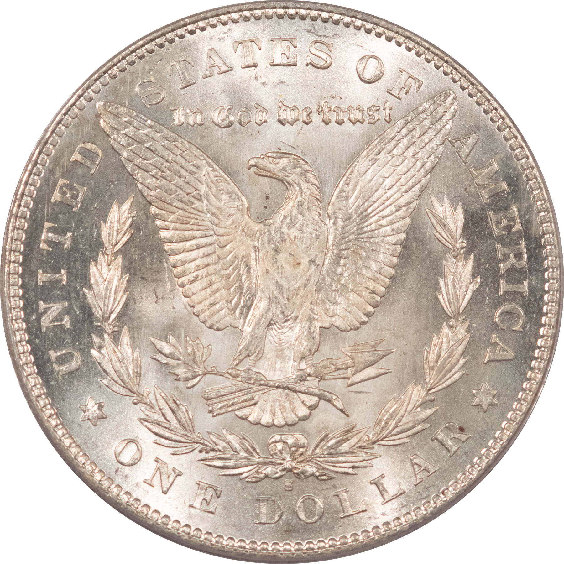 Dollars 1878-S MORGAN DOLLAR PCGS MS-63 BLAST WHITE, OLD GREEN HOLDER, PREMIUM QUALITY! Dollars 1878-S MORGAN DOLLAR PCGS MS-63 BLAST WHITE, OLD GREEN HOLDER, PREMIUM QUALITY!