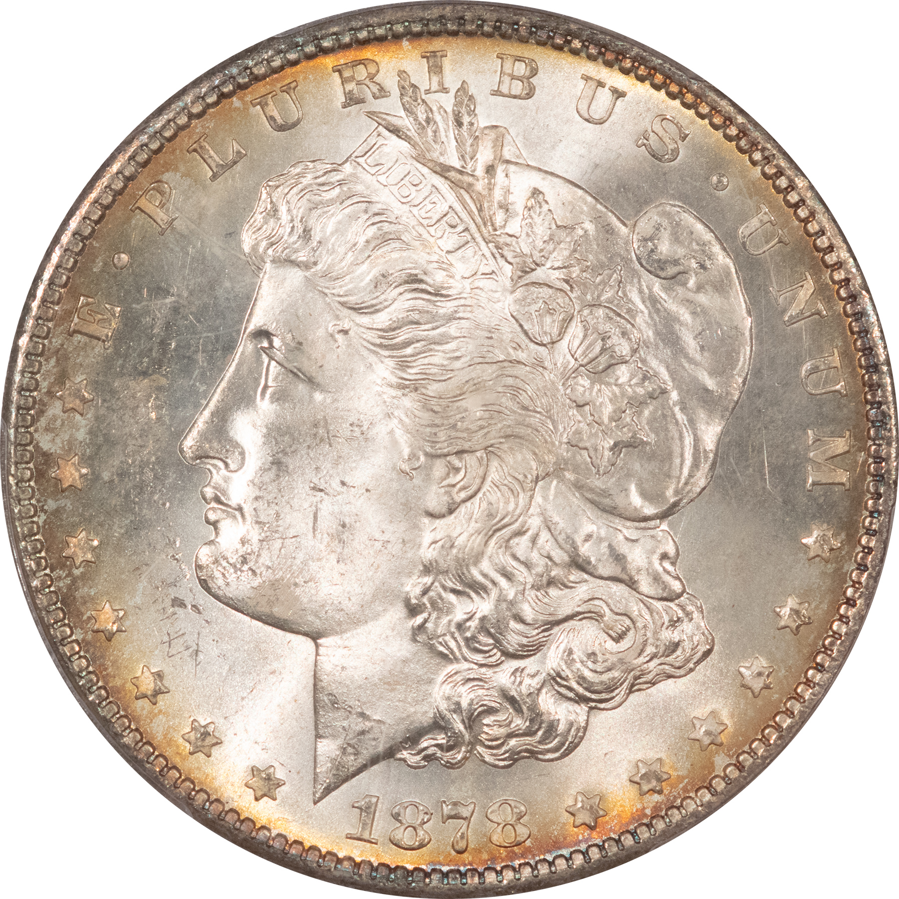 Dollars 1878-S $1 MORGAN DOLLAR – PCGS MS-64+, WHITE & PREMIUM QUALITY! Dollars 1878-S $1 MORGAN DOLLAR – PCGS MS-64+, WHITE & PREMIUM QUALITY!
