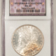 Dollars 1884-CC $1 MORGAN DOLLAR – NGC MS-63 FITZGERALD! BLAST WHITE! CARSON CITY!