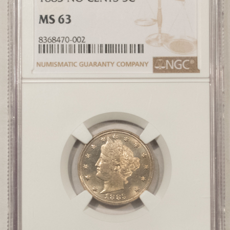 Liberty Nickels 1883 NO CENTS LIBERTY NICKEL – NGC MS-63, PREMIUM QUALITY!