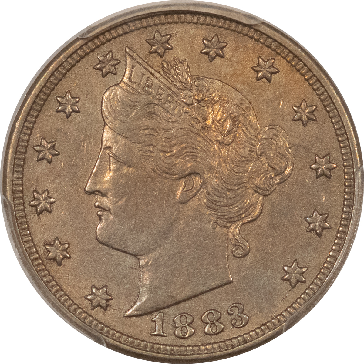 Liberty Nickels 1883 LIBERTY NICKEL, WITH CENTS – PCGS AU-55 Liberty Nickels 1883 LIBERTY NICKEL, WITH CENTS – PCGS AU-55