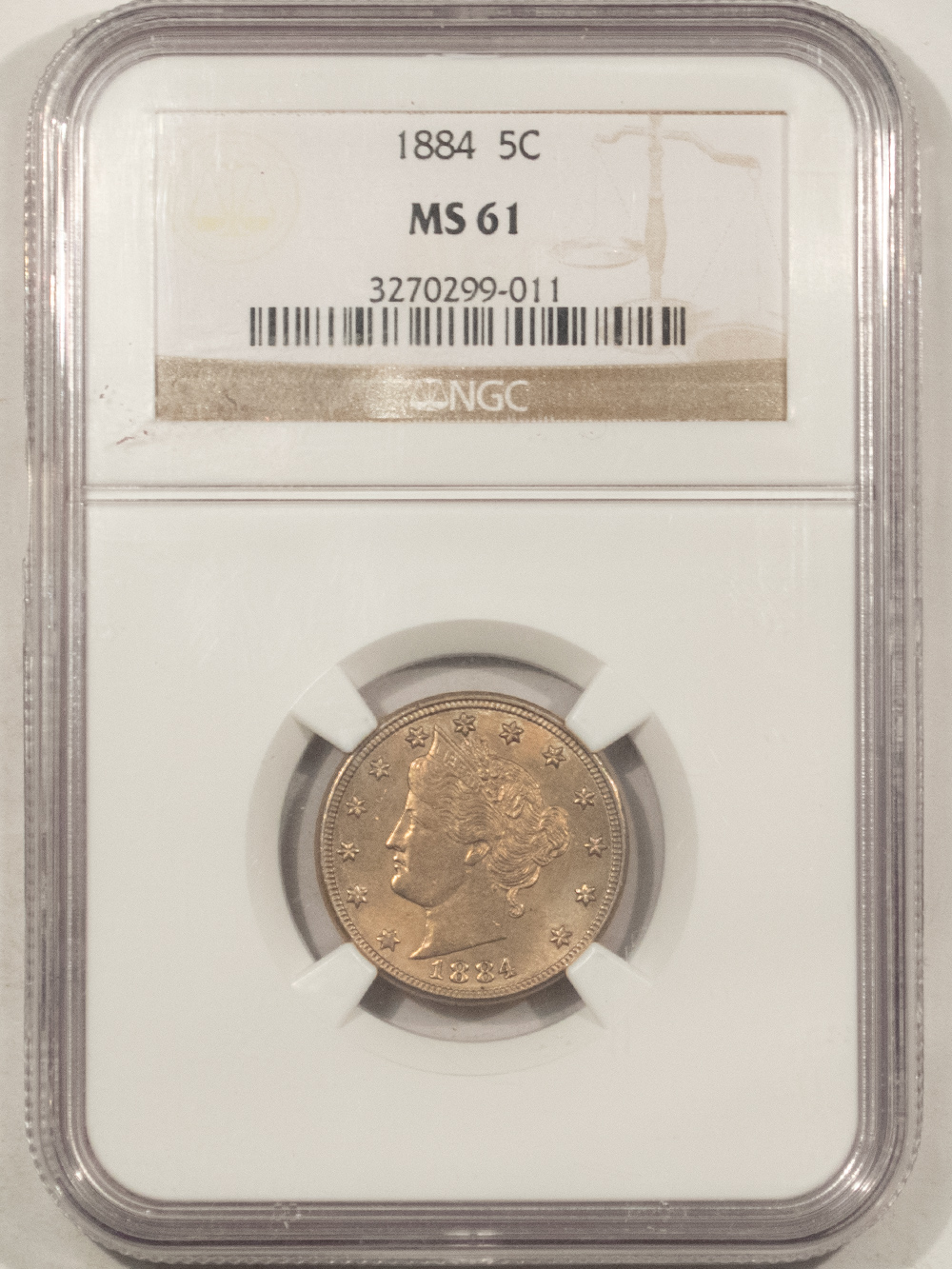 Liberty Nickels 1884 LIBERTY NICKEL – NGC MS-61 Liberty Nickels 1884 LIBERTY NICKEL – NGC MS-61