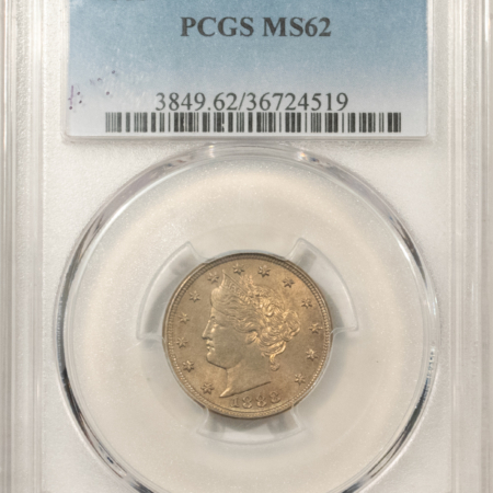 Liberty Nickels 1888 LIBERTY NICKEL – PCGS MS-62, TOUGH
