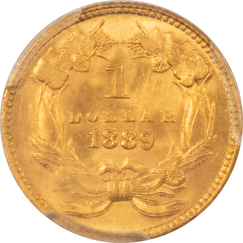 $1 1889 TYPE 3 $1 GOLD DOLLAR – PCGS MS-64 FRESH & ATTRACTIVE! $1 1889 TYPE 3 $1 GOLD DOLLAR – PCGS MS-64 FRESH & ATTRACTIVE!