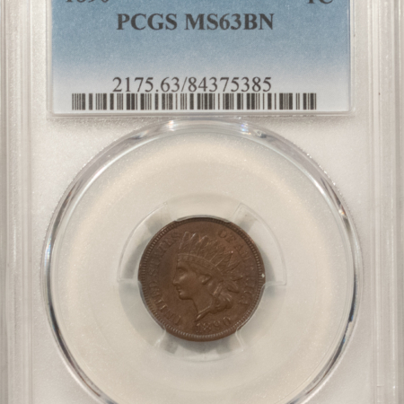 Indian 1890 INDIAN CENT – PCGS MS-63 BN