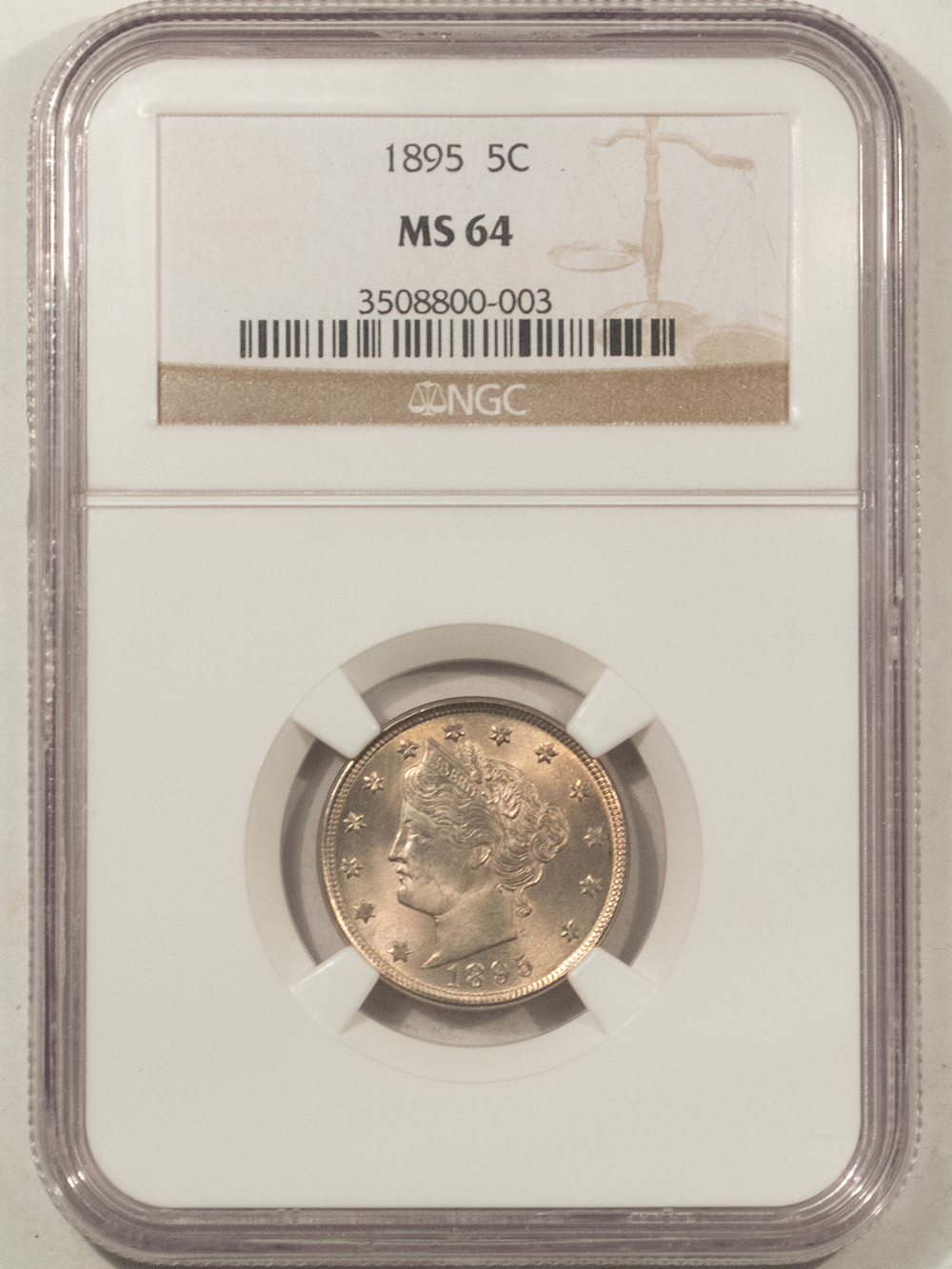 Liberty Nickels 1895 LIBERTY NICKEL – NGC MS-64, FLASHY & PREMIUM QUALITY! Liberty Nickels 1895 LIBERTY NICKEL – NGC MS-64, FLASHY & PREMIUM QUALITY!
