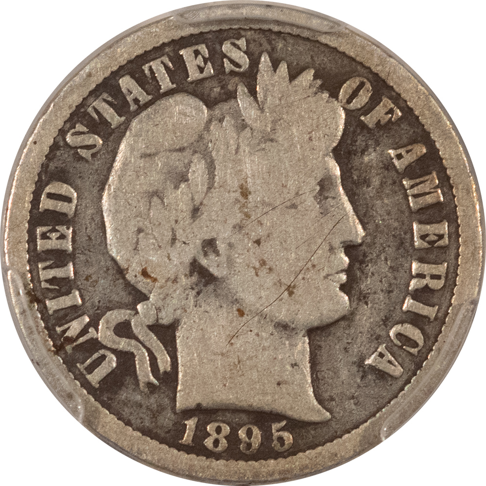 Barber Dimes 1895-O BARBER DIME – PCGS VG-8, TOUGH KEY-DATE! Barber Dimes 1895-O BARBER DIME – PCGS VG-8, TOUGH KEY-DATE!